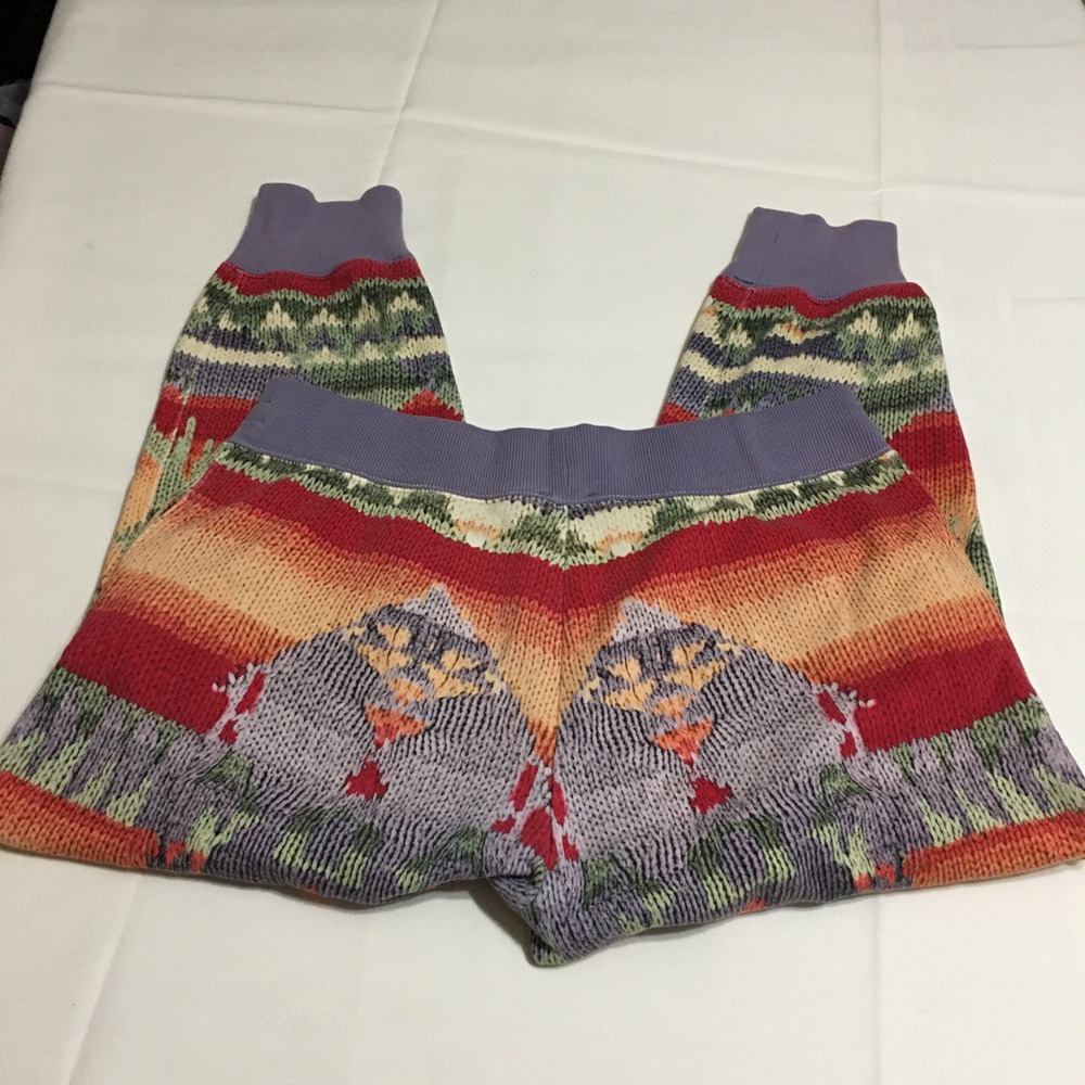 Polo Ralph Lauren Aztec Southwestern Knit Joggers Womens Medium - Picture 5 of 10
